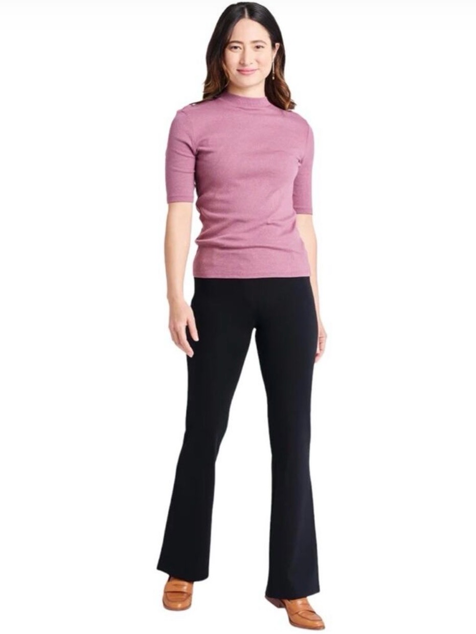 Betabrand Classic Dress Pant Yoga Pants Black Women's Medium